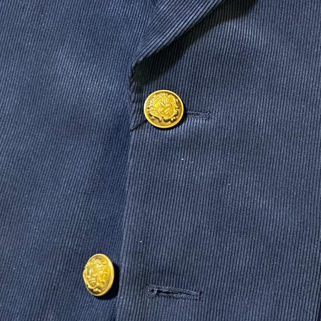 M 定価66000円 TMT 金ボタン コーデュロイ ジャケット ブレザー 紺