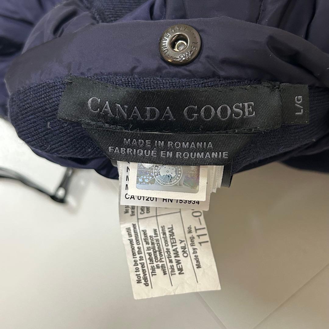 美品 ✨ カナダグース ダウンニット 6992MB 切り替え ブラックレーベル