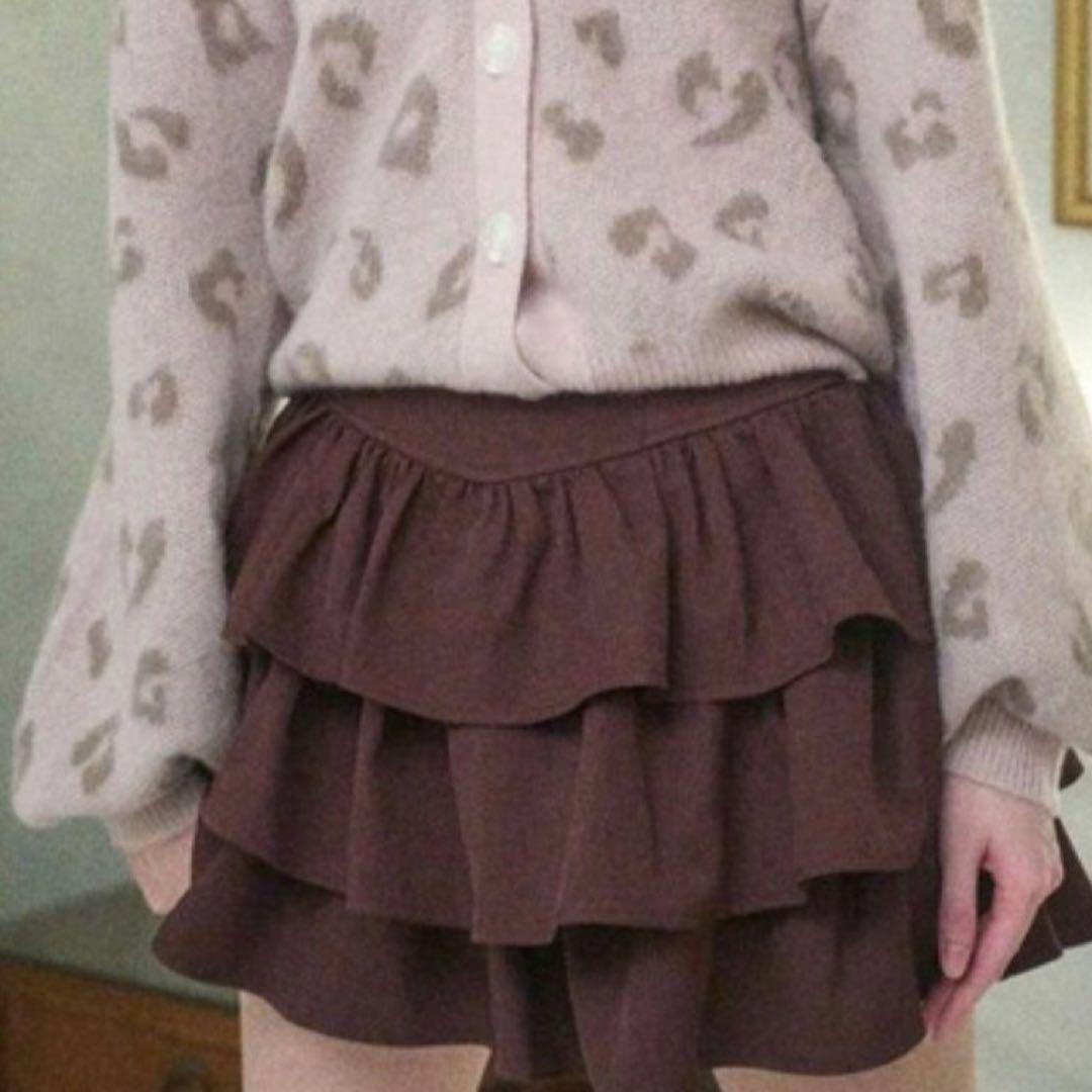 Lovilyn ラヴィリン -5kg三段フリルミニスカート(パンツ)