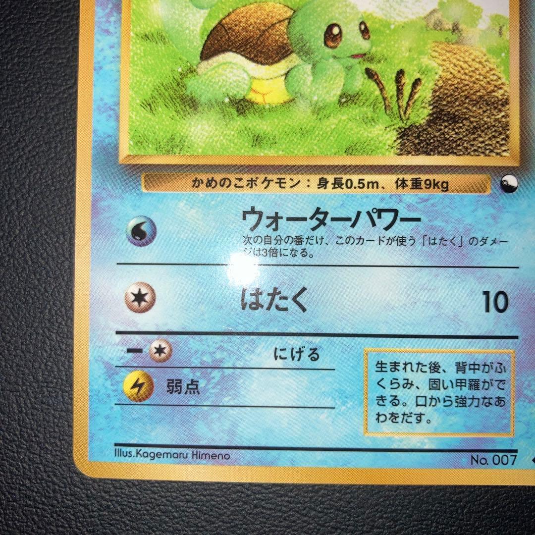 極美品　旧裏　ゼニガメ　拡張シート