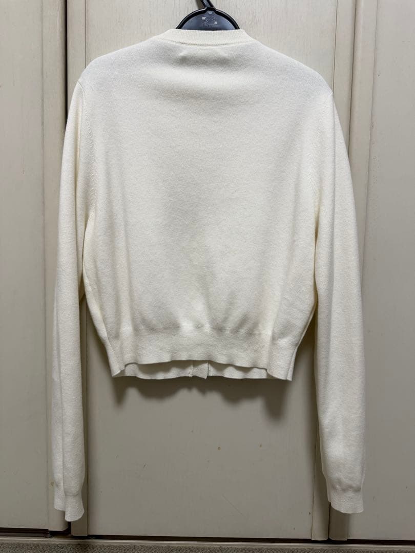 caban コットンカシミヤ クルーネックカーディガン レディース