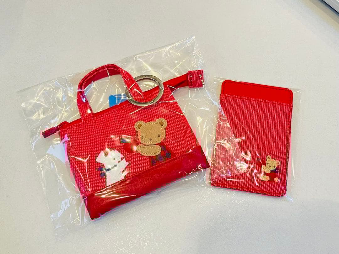 ファミリア ミニデニムバッグ スマホカードケース セット