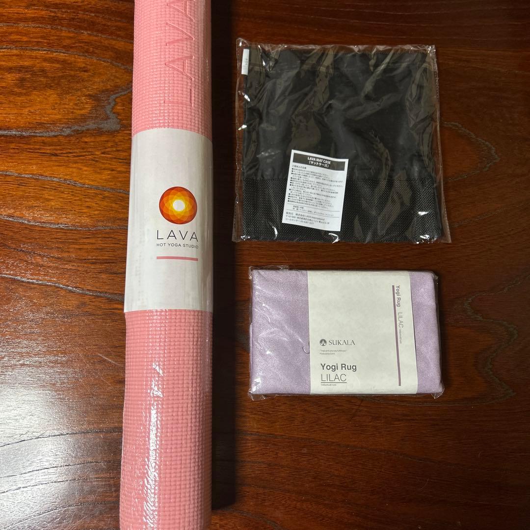 新品未使用　LAVA スカーラ　ヨガマット　マットケース　ラグ　3点　メルカリ便