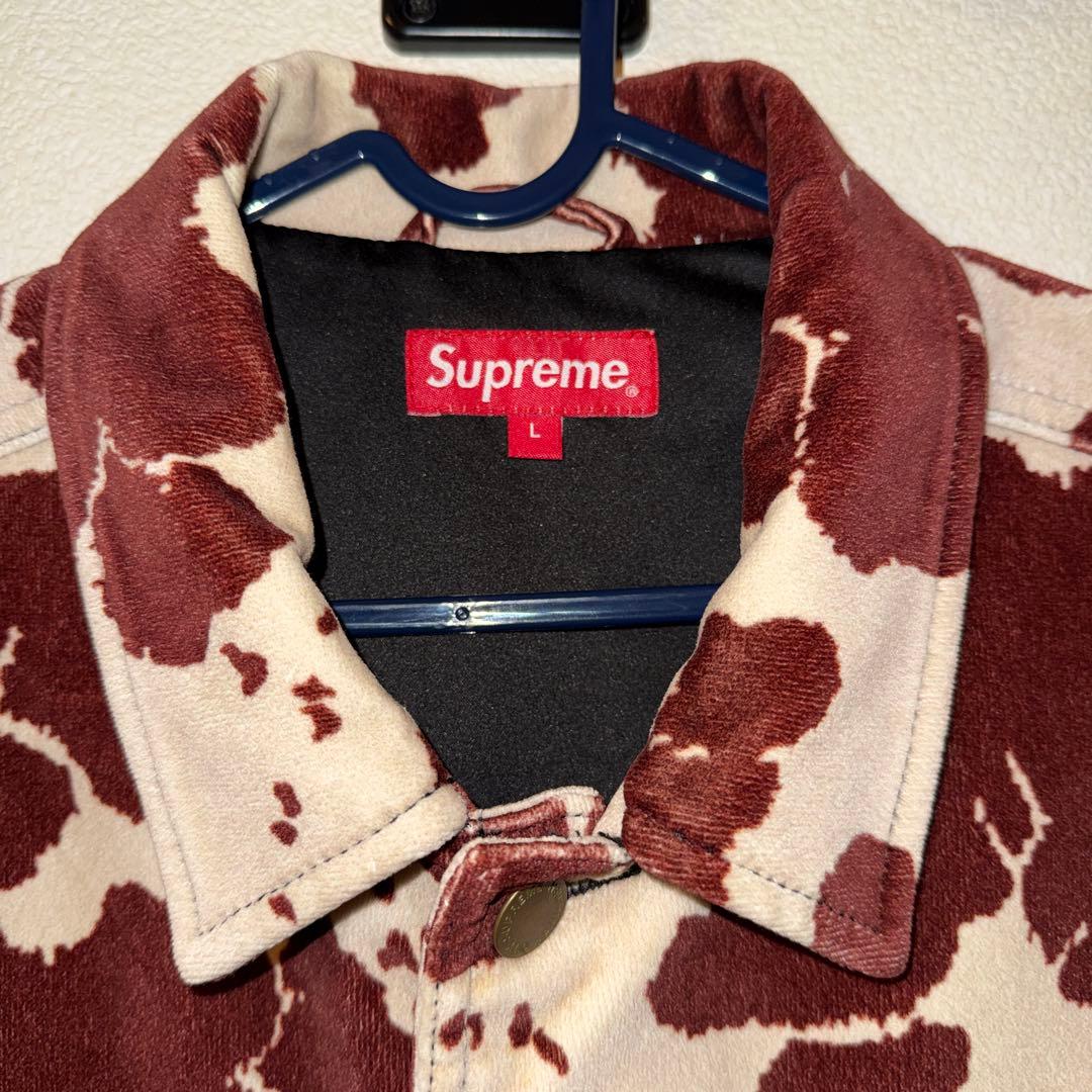 Supreme 20SS Velvet Chore Coat Cow Lサイズ