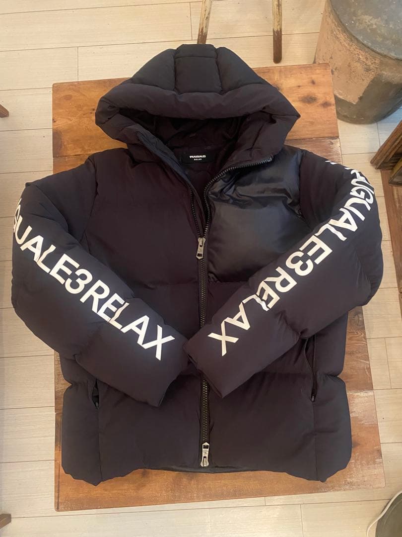 1piu1uguale3 ウノピュウダウンジャケット黒 ブラック希少XL