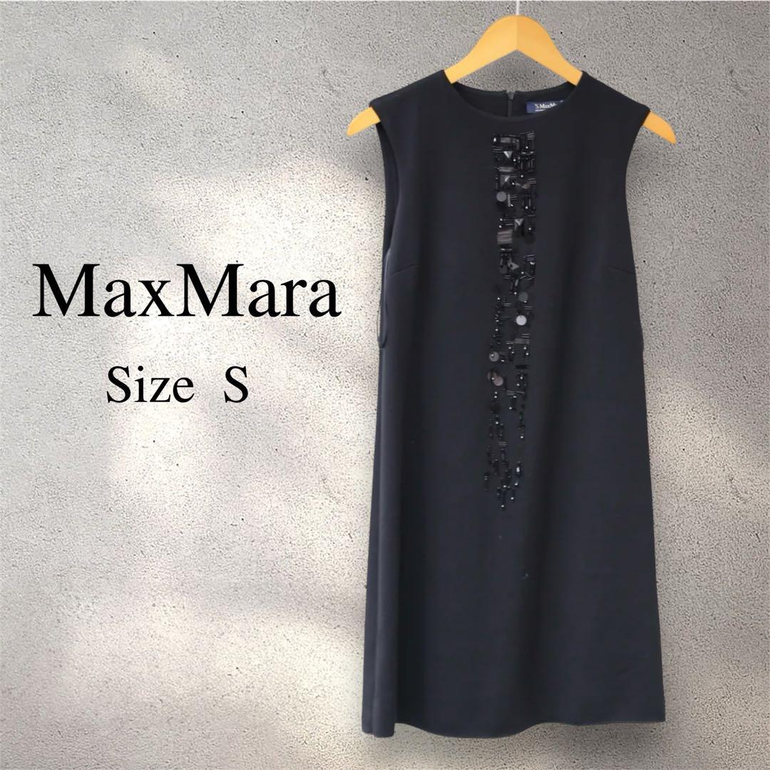 \美シルエット/ S MaxMara マックスマーラ Iラインワンピース ドレス