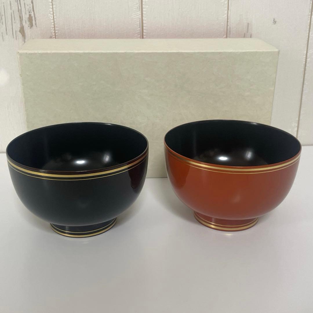【未使用】京都　象彦　陽光　睦美椀　夫婦椀　2客セット