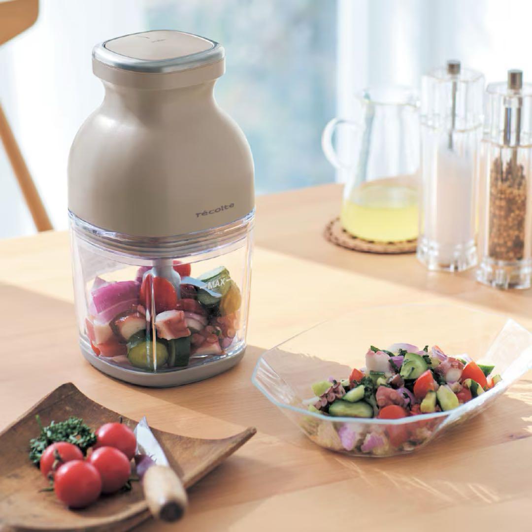 レコルト コードレス フードカッター カプセルカッター ボンヌ RCP-7(W)