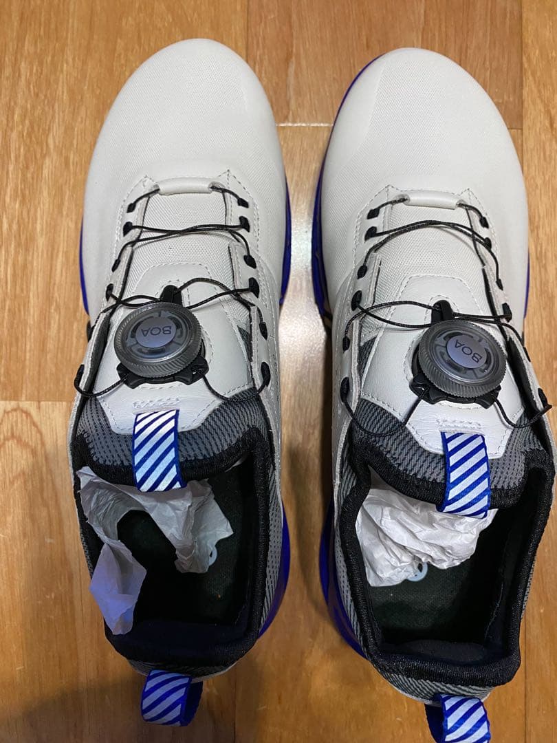 ecco ゴルフシューズ ホワイト/ブルー