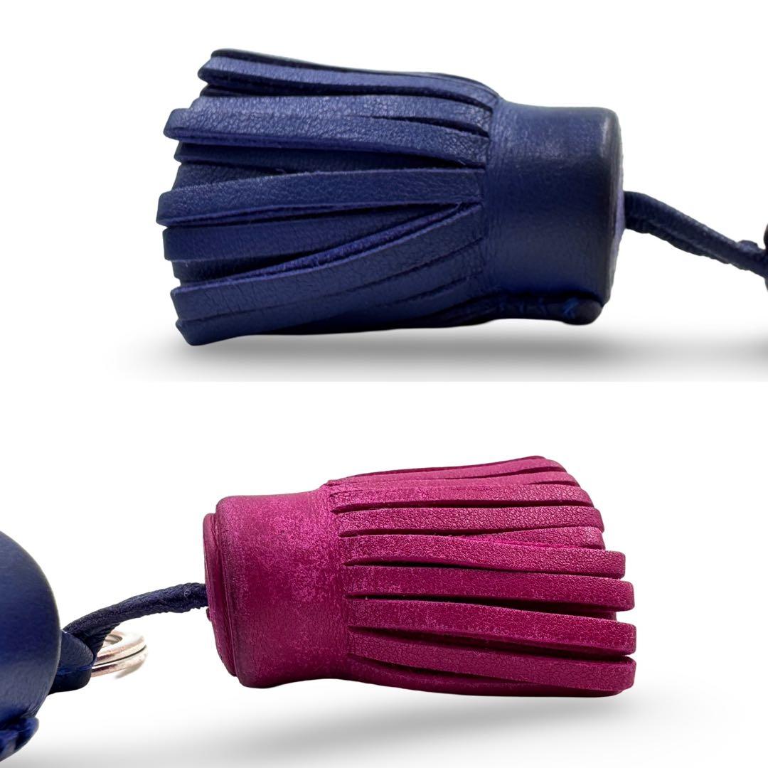 良品✨　エルメス　チャーム　正規品　カルメン　ウノドス　フリンジ　バッグチャーム