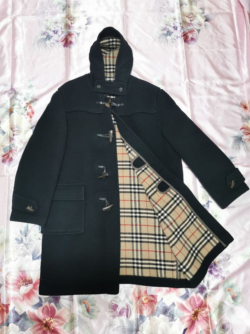 バーバリー　Burberrys　ウール ダッフルコート ノバチェック 英国製
