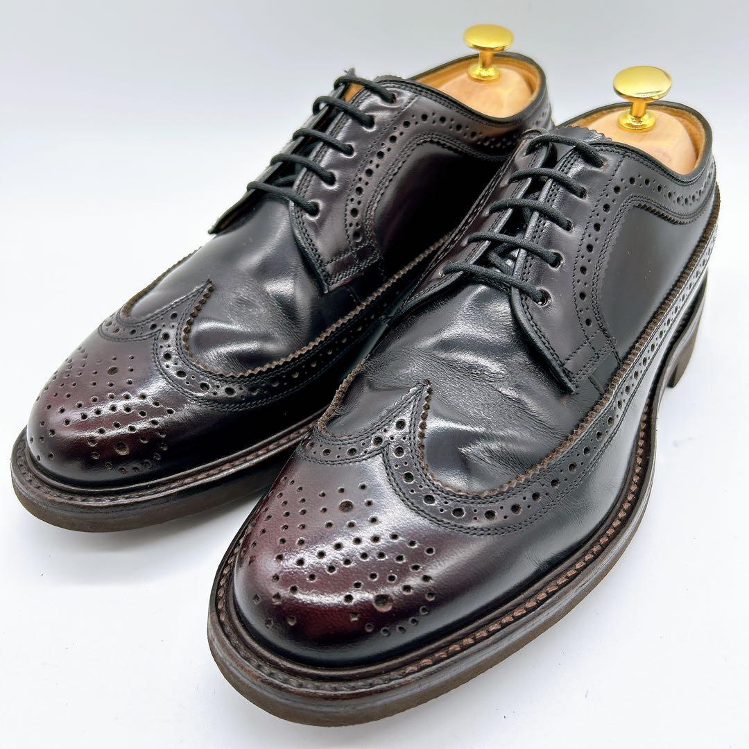 【極美品】REGAL リーガル 25 ウィングチップ メダリオン レザー 茶