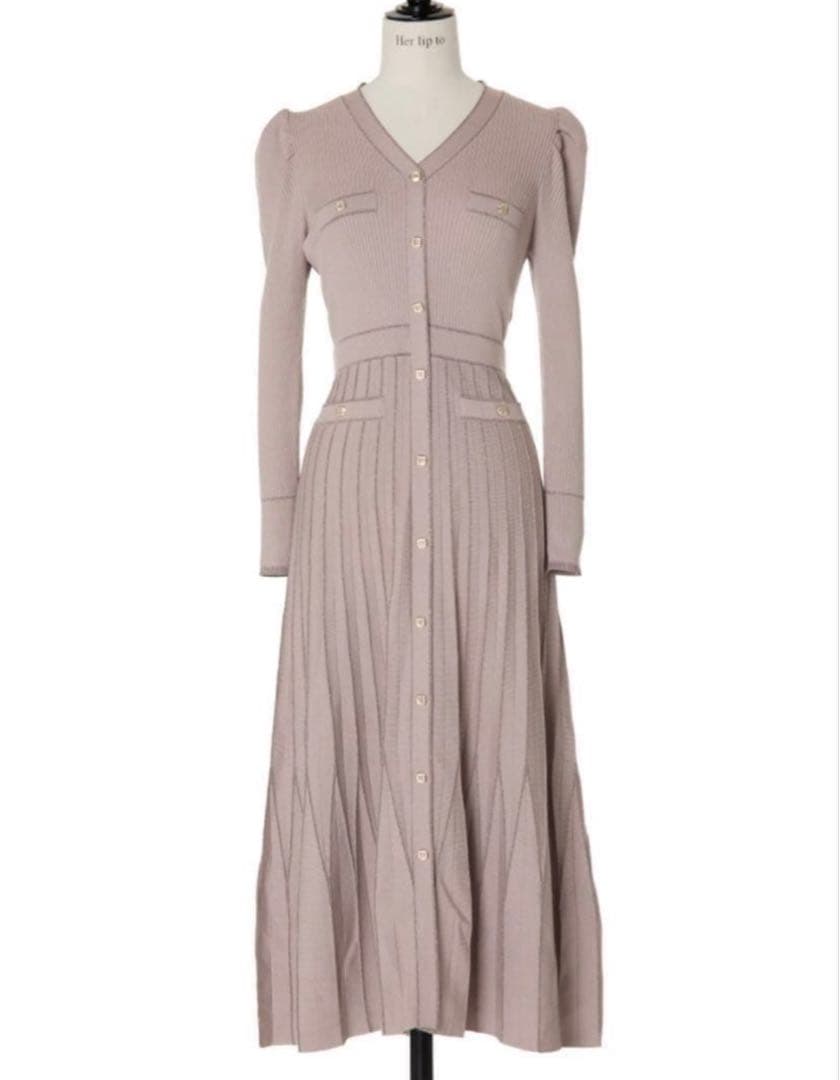 ワンピース Herlipto Suite Room Knit Long Dress