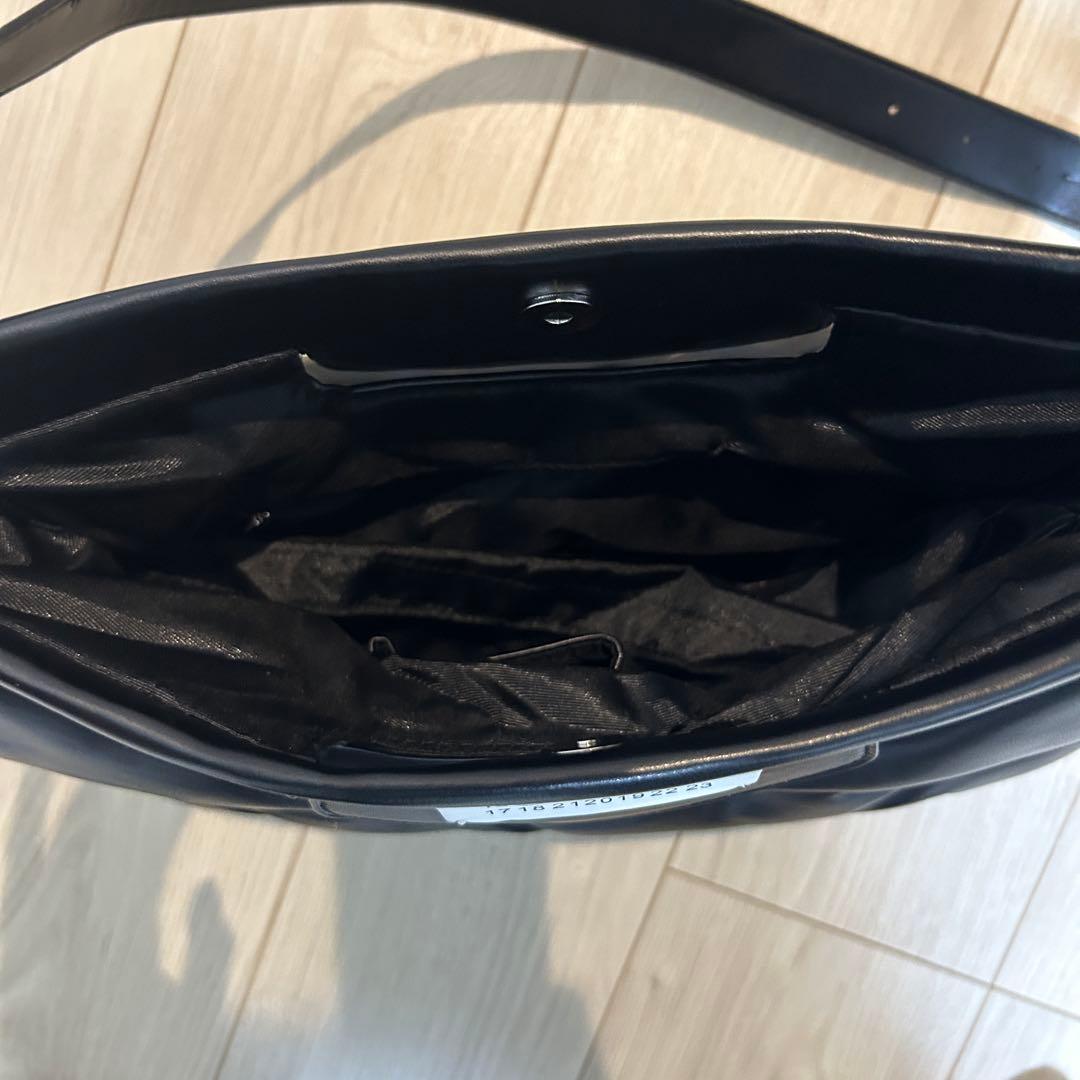 メゾンマルジェラ グラムスラム ハンドバッグ レザー ブラック