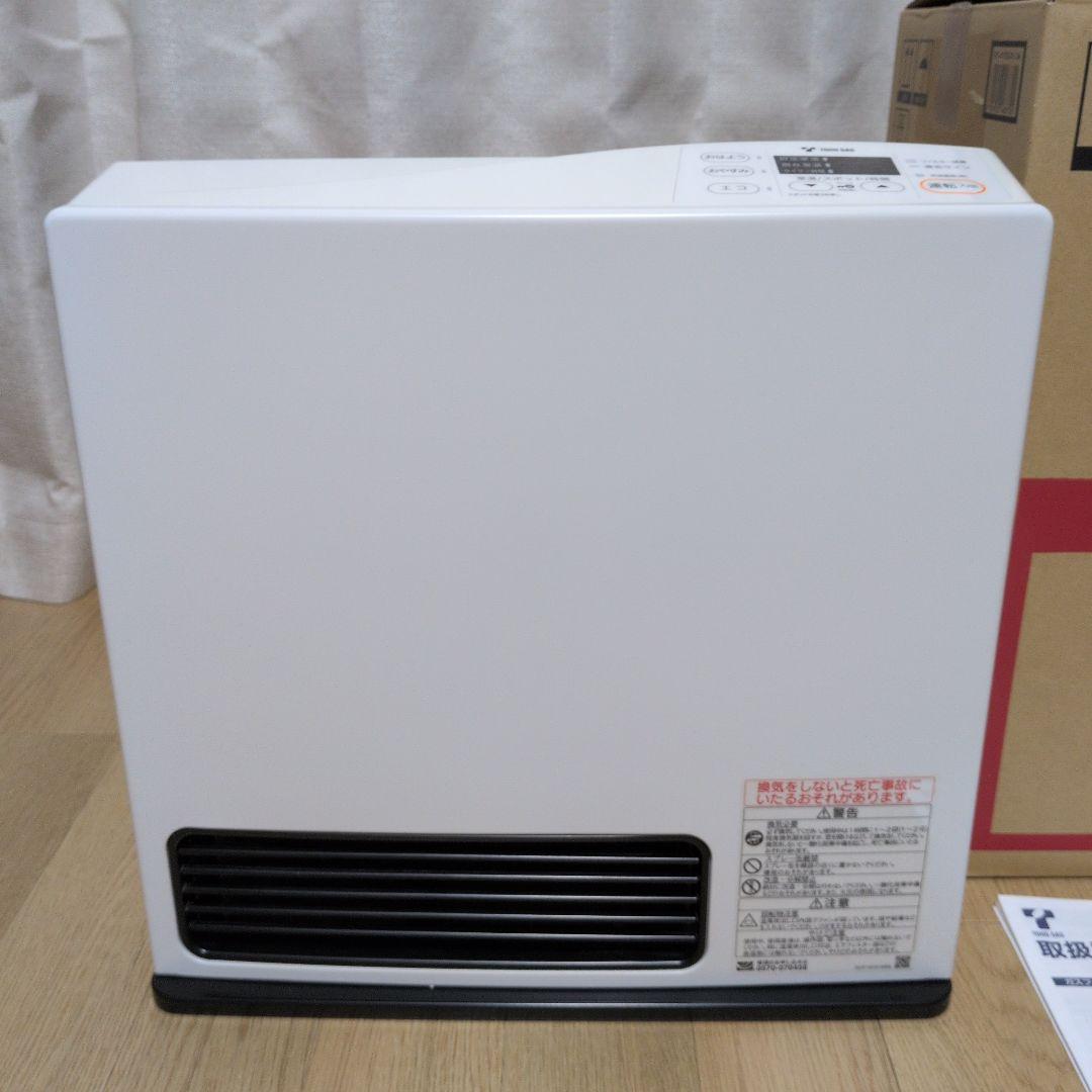 送料無料 リンナイ ガスホース付き ガスファンヒーター 2018年製 都市ガス