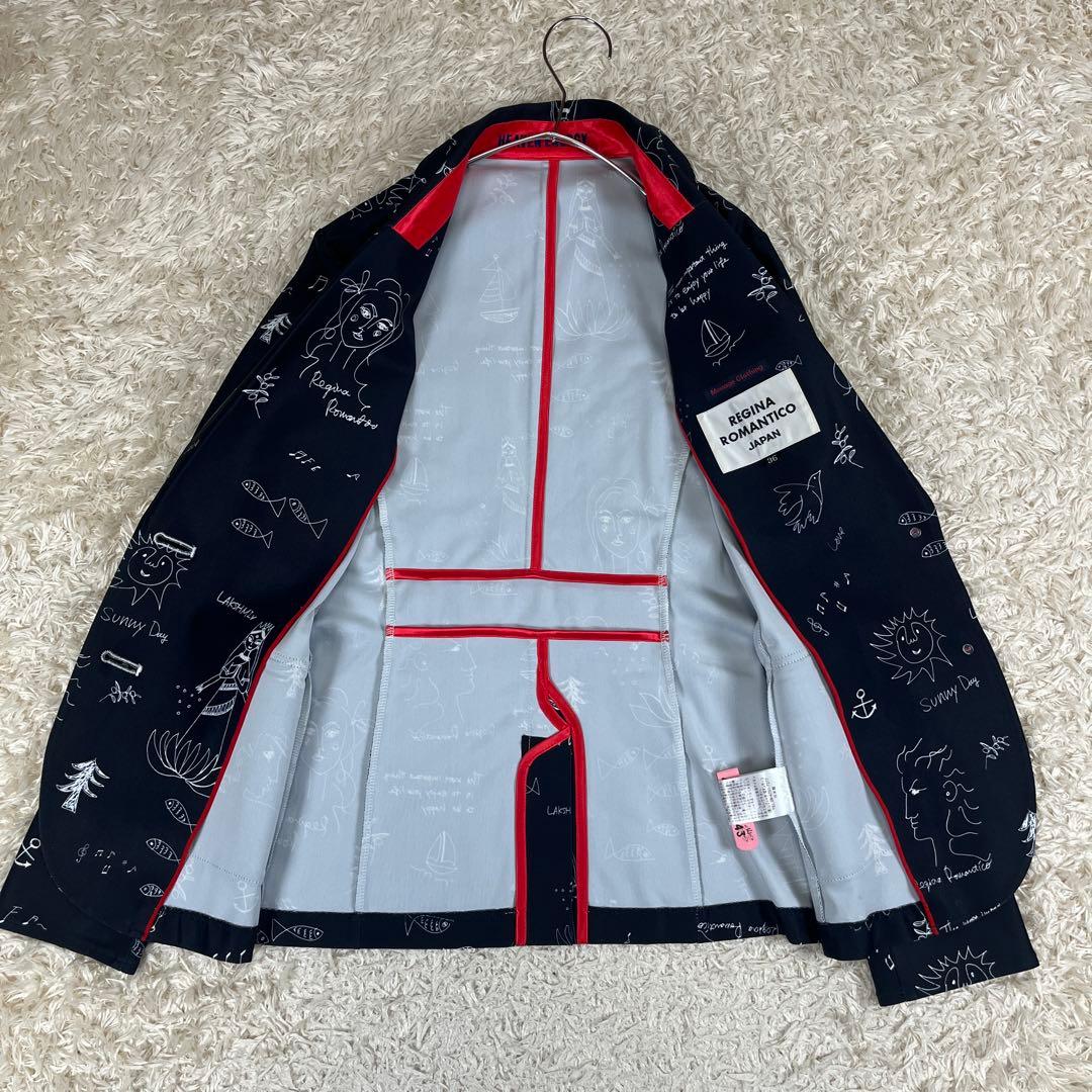 Regina Romantico 総柄 テーラードジャケット 36 Sサイズ
