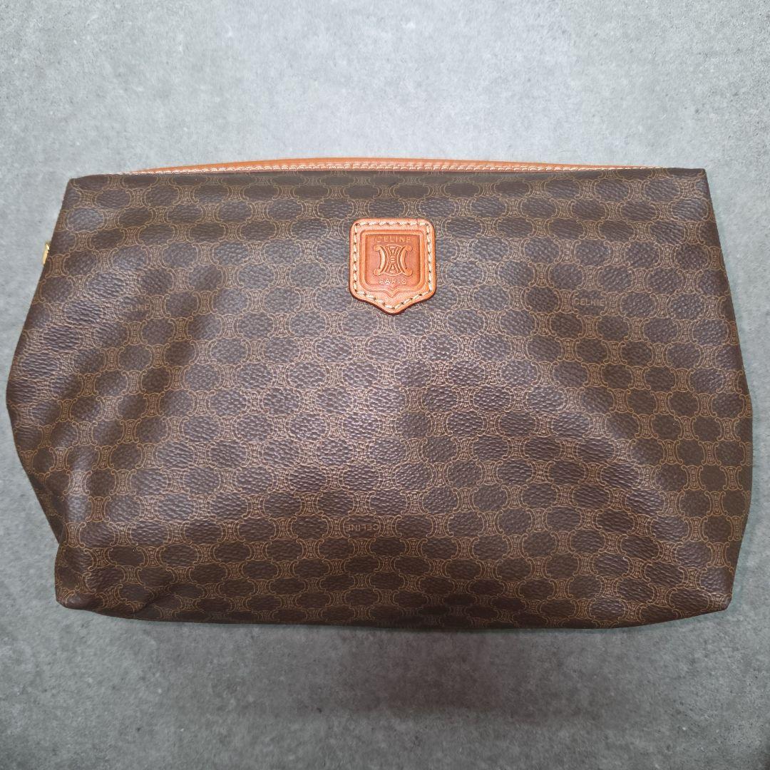 CELINE セリーヌ クラッチバッグ ポーチ大 マカダム柄