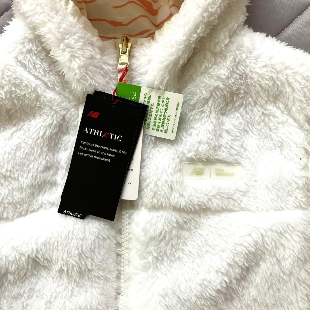 M 新品　ニューバランスゴルフウェア　レディース　ボアベスト 白 ホワイト