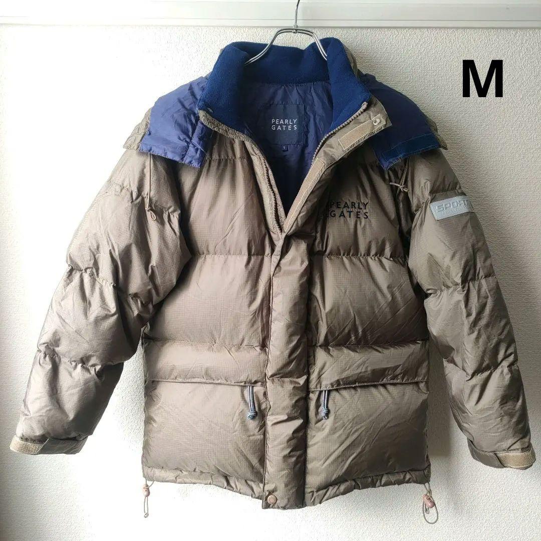 PEARLY GATES ダウンジャケット フード カーキ M ゴルフ