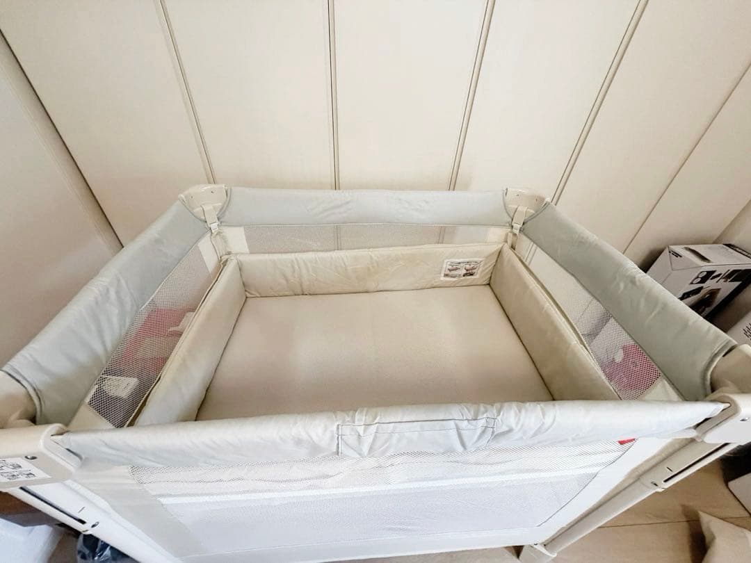 【美品】Aprica ココネルエアープラスAB 折りたたみ ベビーベッド