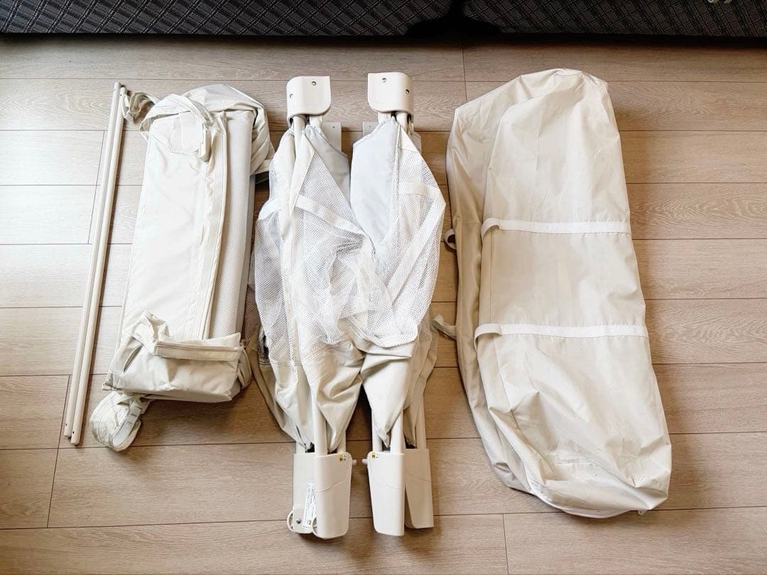 【美品】Aprica ココネルエアープラスAB 折りたたみ ベビーベッド