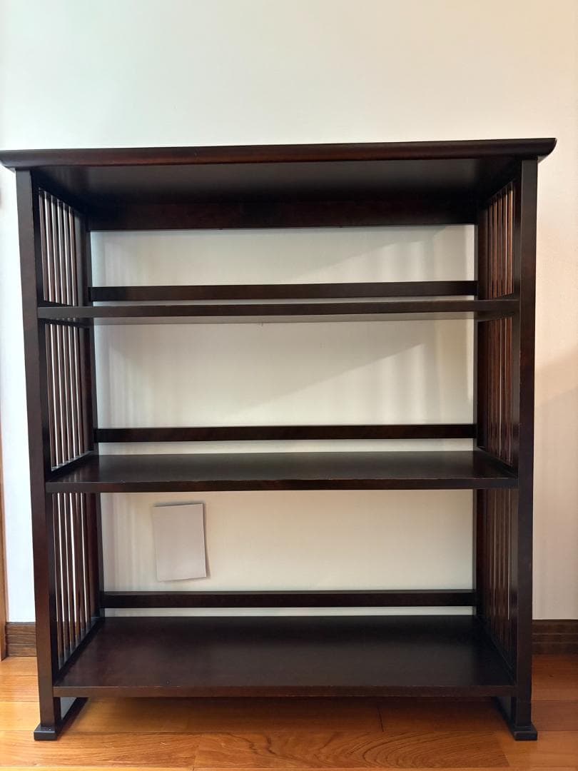 北海道民芸家具 書棚 木製 本棚 無垢 ブックシェルフ古民家家具 国産 日本製