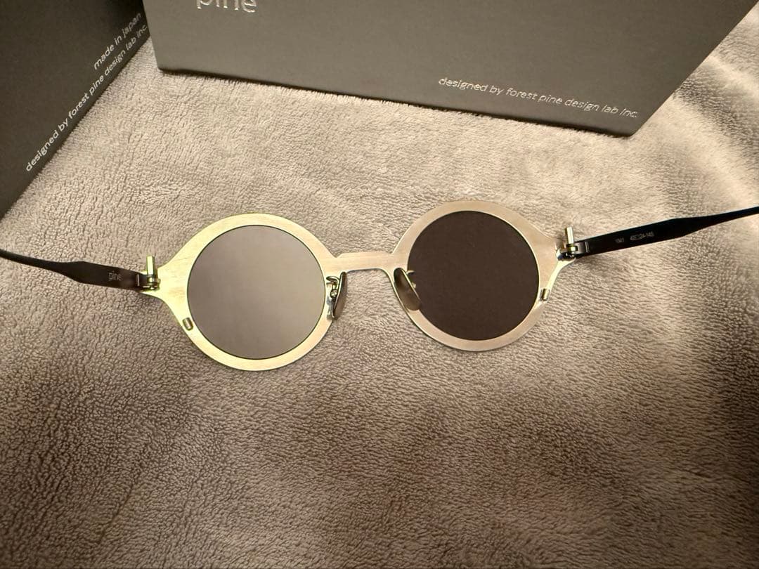 新品同様 pine 1041 パイン サングラス メガネ 日本製眼鏡