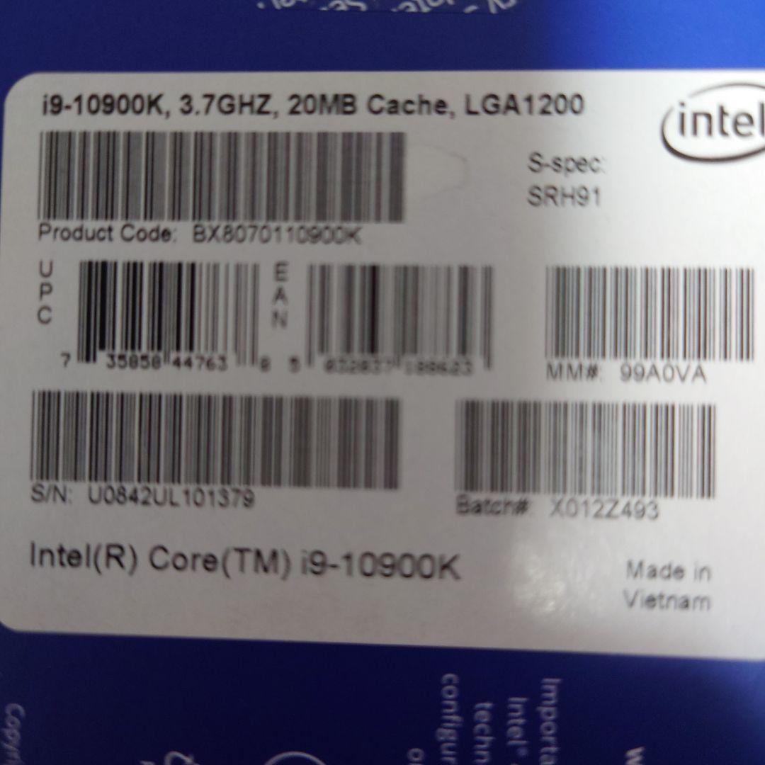 Intel Core i9 10th Gen アンロック CPU