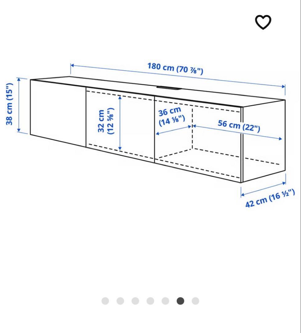 IKEA ベストー テレビ台 180cm 送料込み