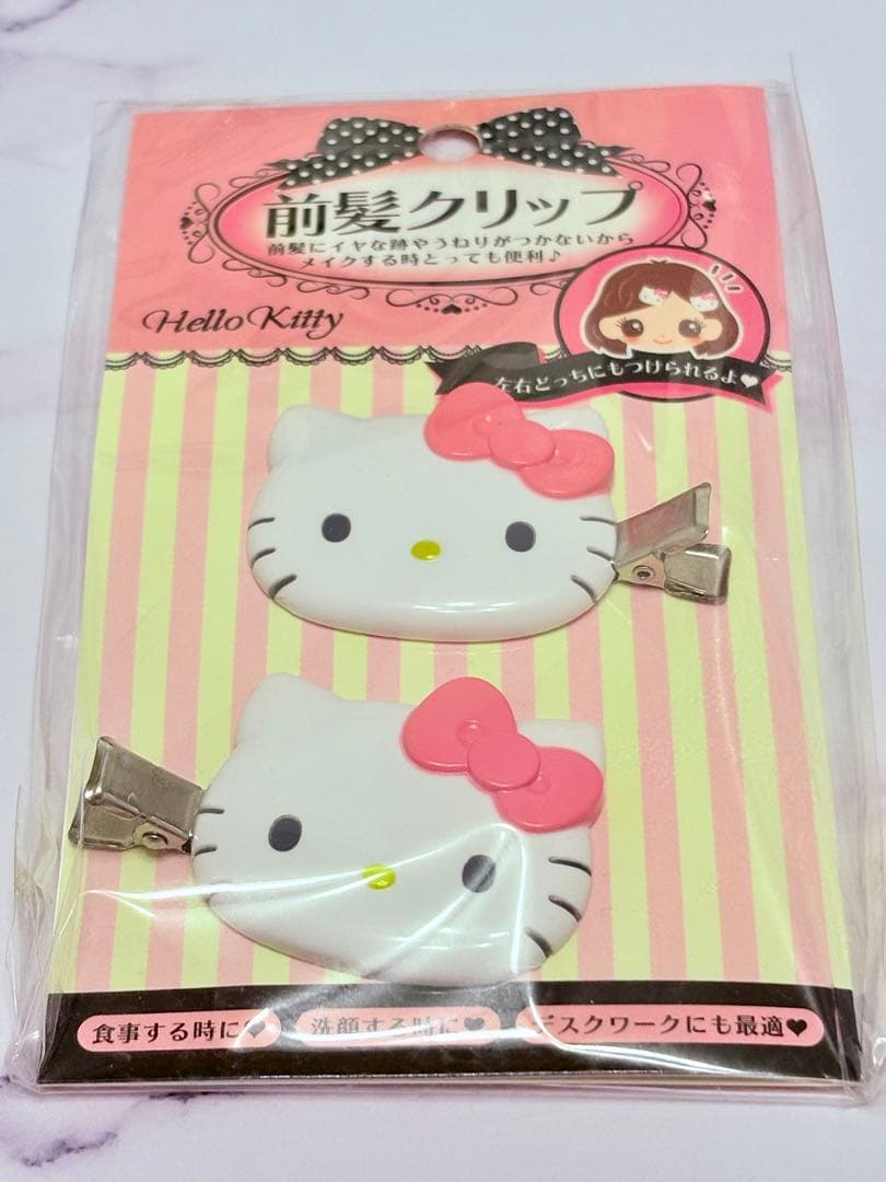 新品　前髪クリップ　キティちゃん　ピンクリボン　サンリオ　レア　貴重