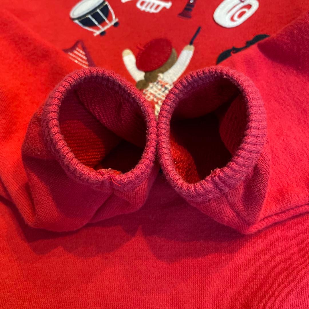 ファミリア　楽器　トレーナー　赤　110㎝