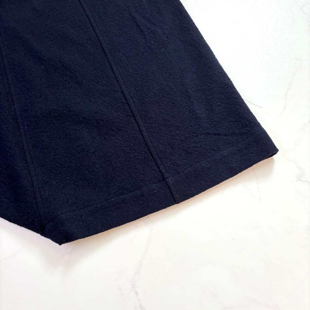 アーツアンドサイエンス サルエルパンツ メルトンウール 縮絨 日本製 ネイビー