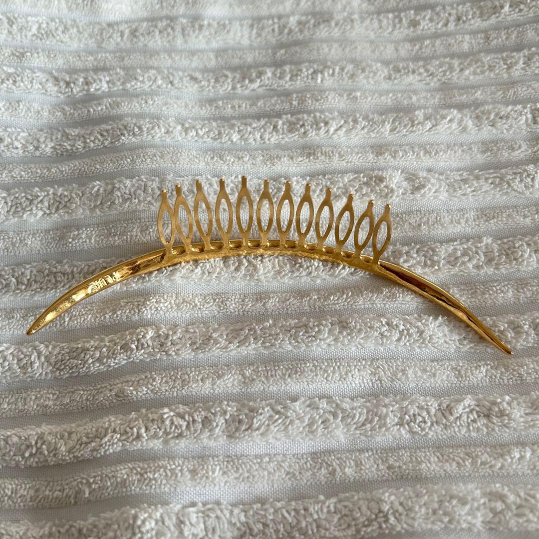 プリュイ pluie ネイキッドコーム クレセントコーム　ゴールド