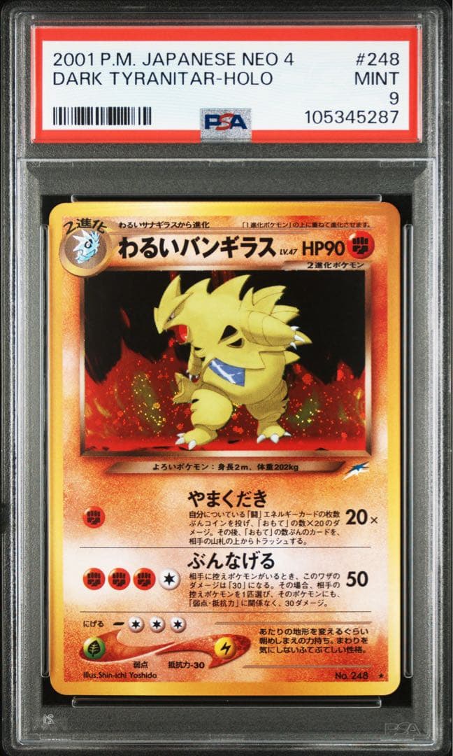 わるいバンギラス ★ ホロ 旧裏 2001年 日本版 ネオ4 #248