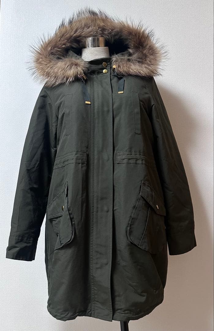 新品未使用タグ付 LANVIN en Bleu ボアライナー付モッズコート 38