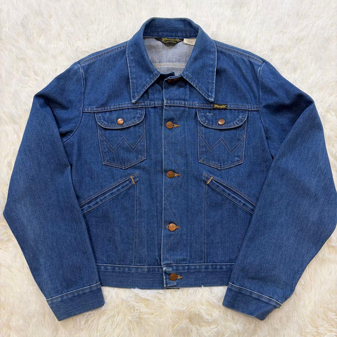 ラングラー 80s 74126NV デニムジャケット 三角黒タグ 40 L相当
