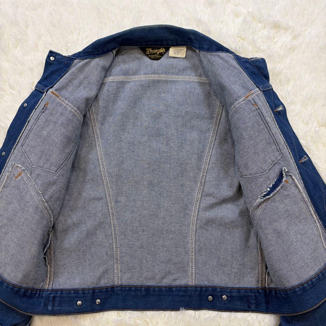 ラングラー 80s 74126NV デニムジャケット 三角黒タグ 40 L相当