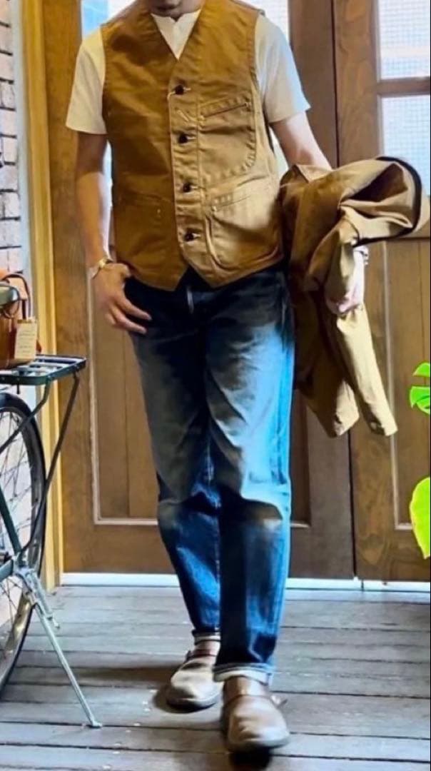 完売品Sugar Cane ブラウンダックベスト サイズ40