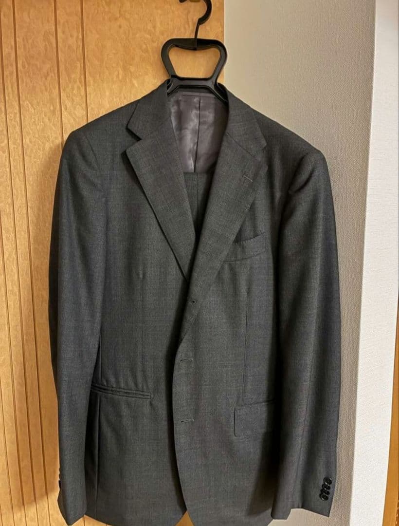 BEAMS F グレー ビジネススーツ