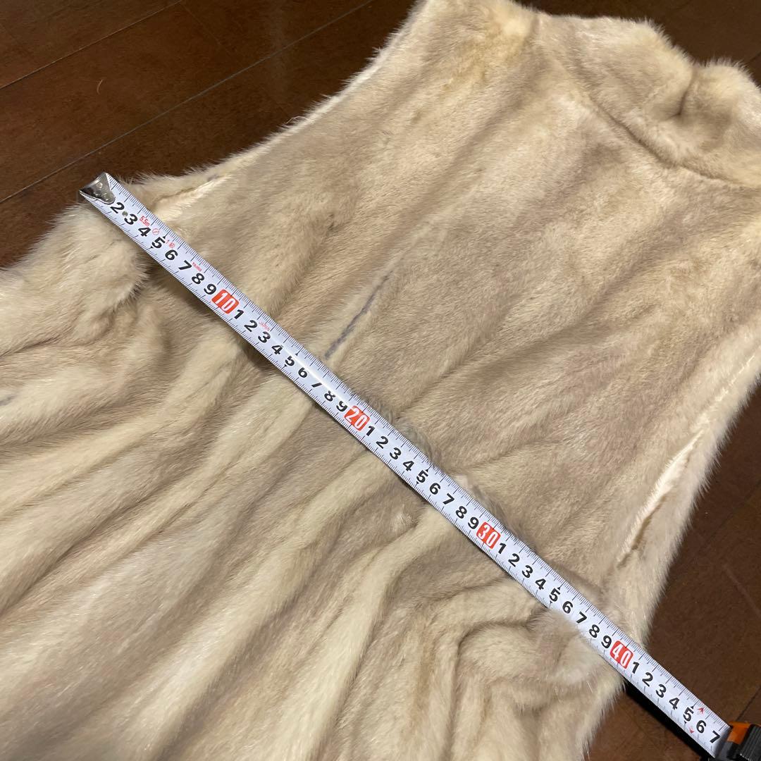 美品・最高級ヴァイオレットミンクファージレミドル・ロング丈 ノーカラー