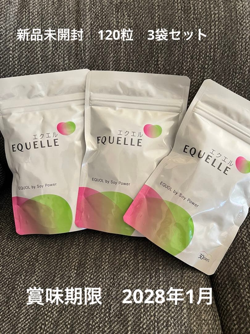 エクエル　大塚製薬　120粒　3袋セット 新品未開封
