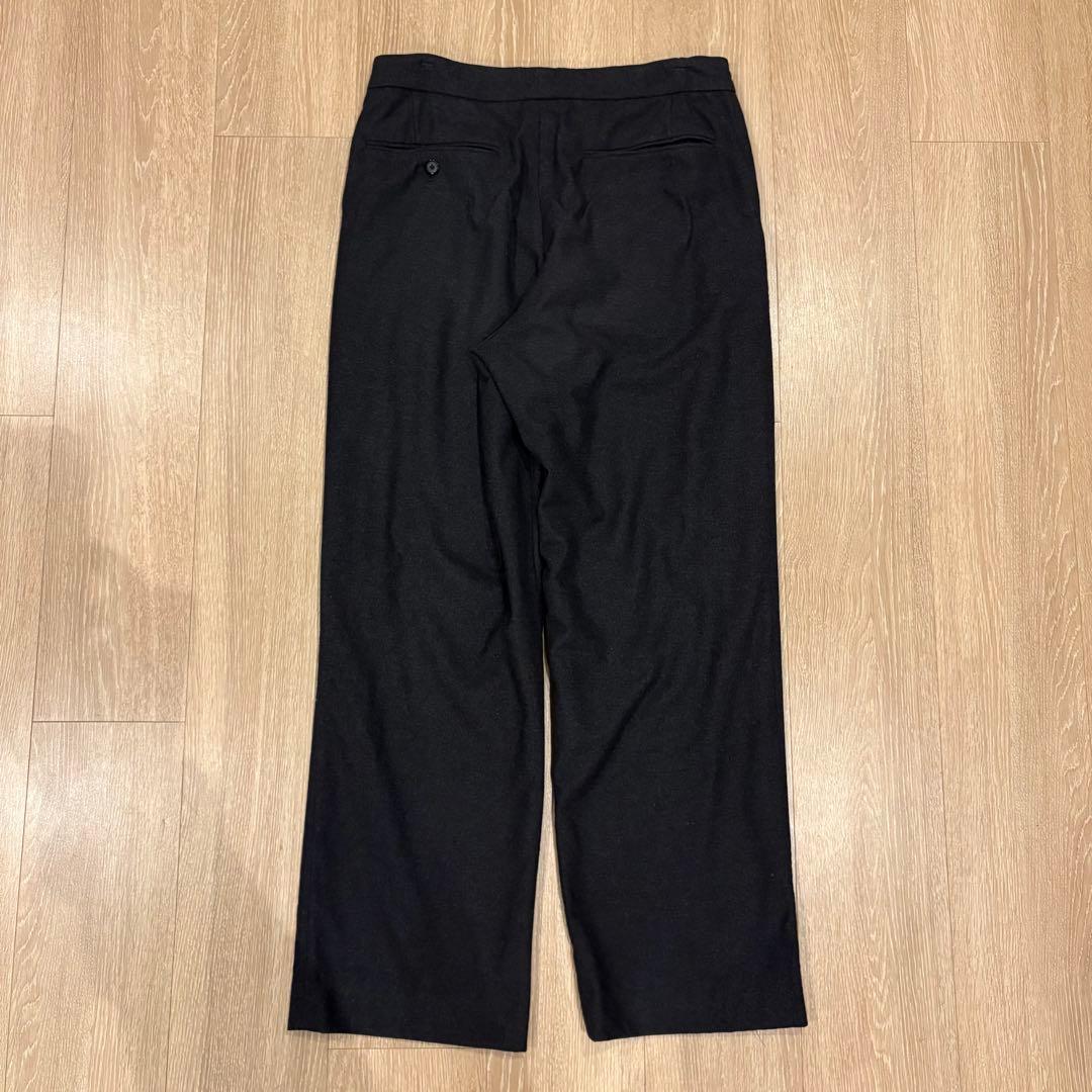 AURALEE ウールフランネル イージースラックス チャコールグレー サイズ3