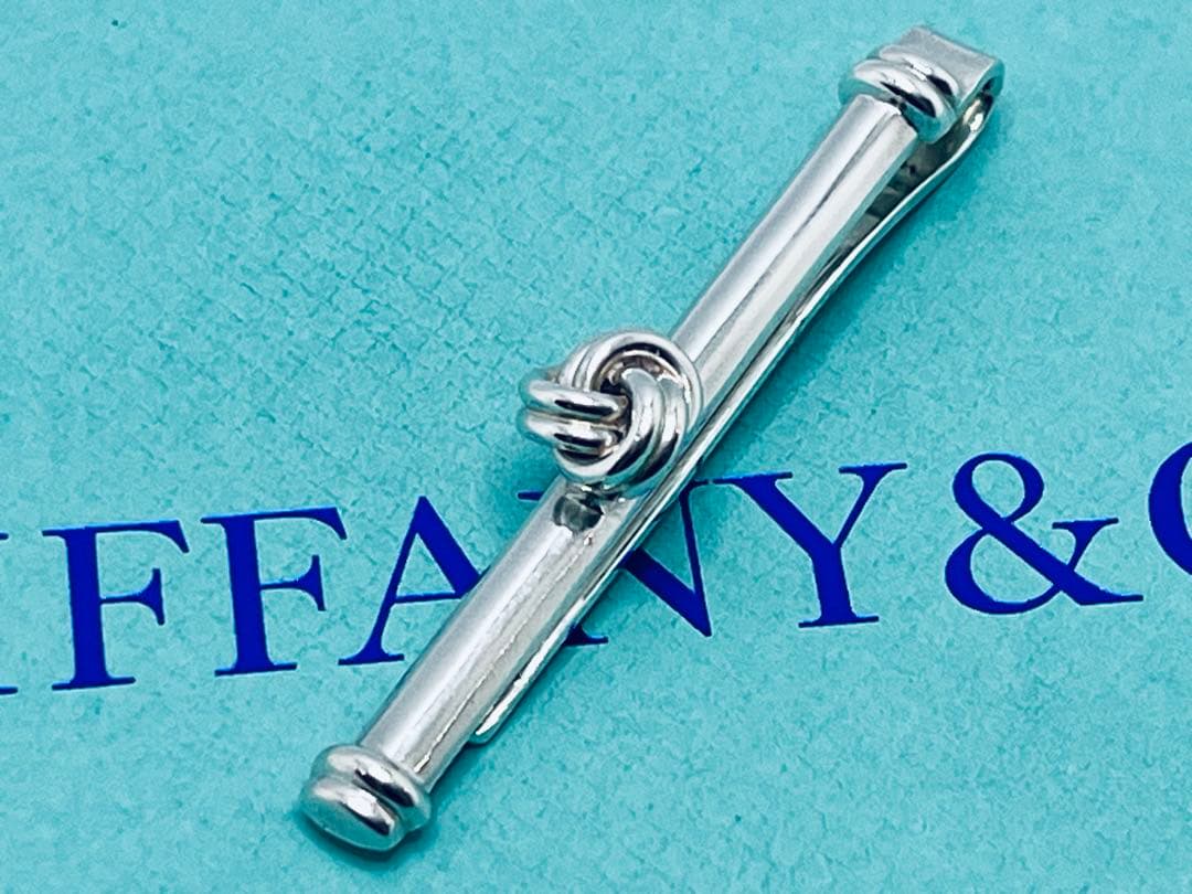 c787 美品　希少　ティファニー　ツイスト　ノット　ネクタイピン　925