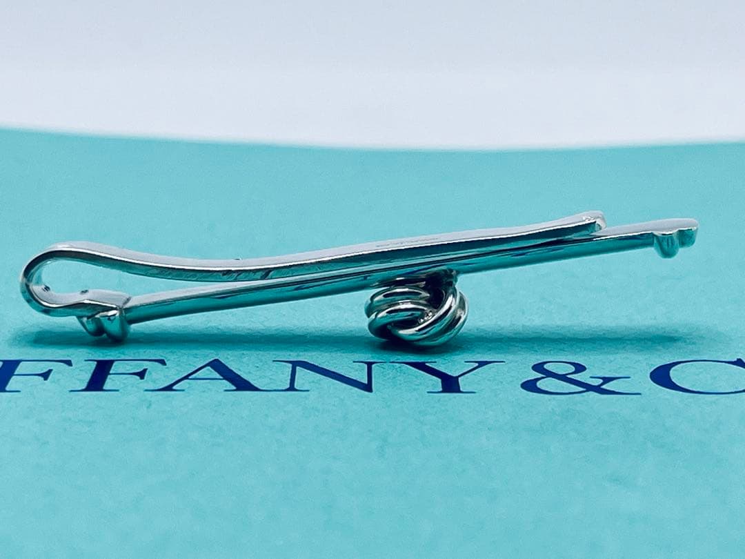 c787 美品　希少　ティファニー　ツイスト　ノット　ネクタイピン　925