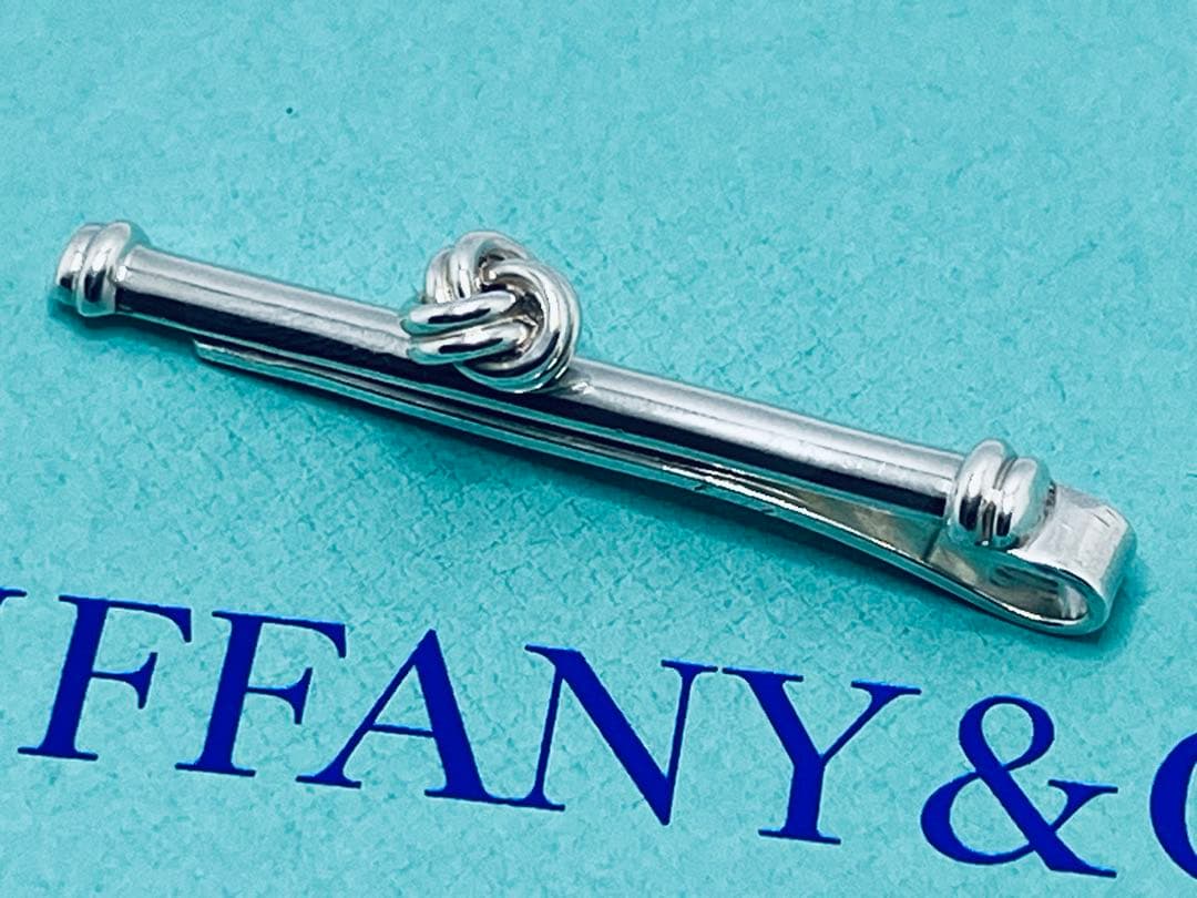 c787 美品　希少　ティファニー　ツイスト　ノット　ネクタイピン　925