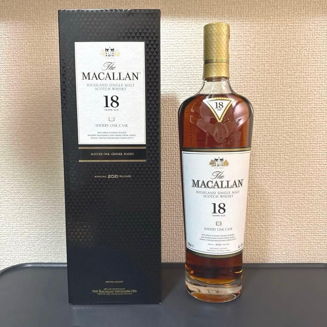 The Macallan 18年 シェリーオークカスク 2021年リリース