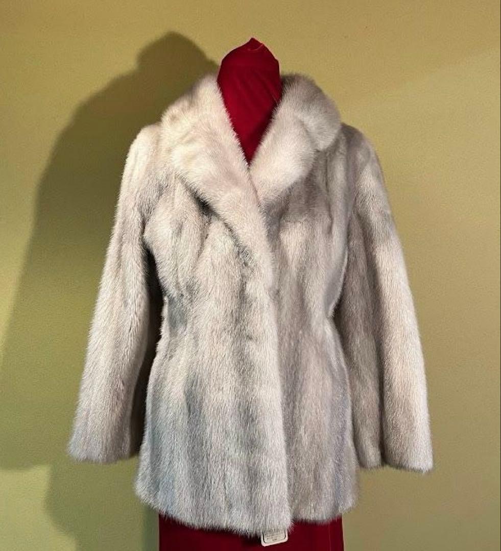 最高級 サファイア ミンク ハーフコート