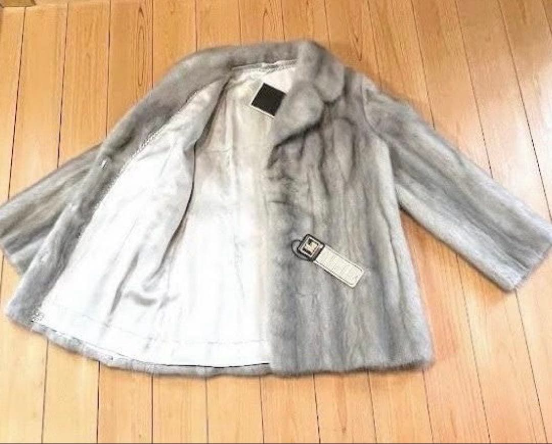 最高級 サファイア ミンク ハーフコート