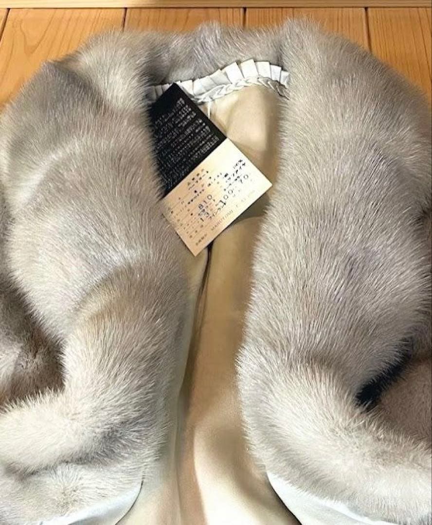 最高級 サファイア ミンク ハーフコート