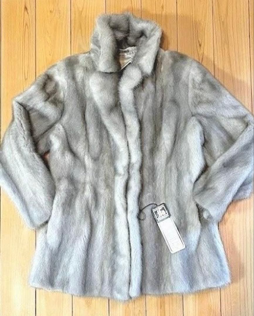 最高級 サファイア ミンク ハーフコート